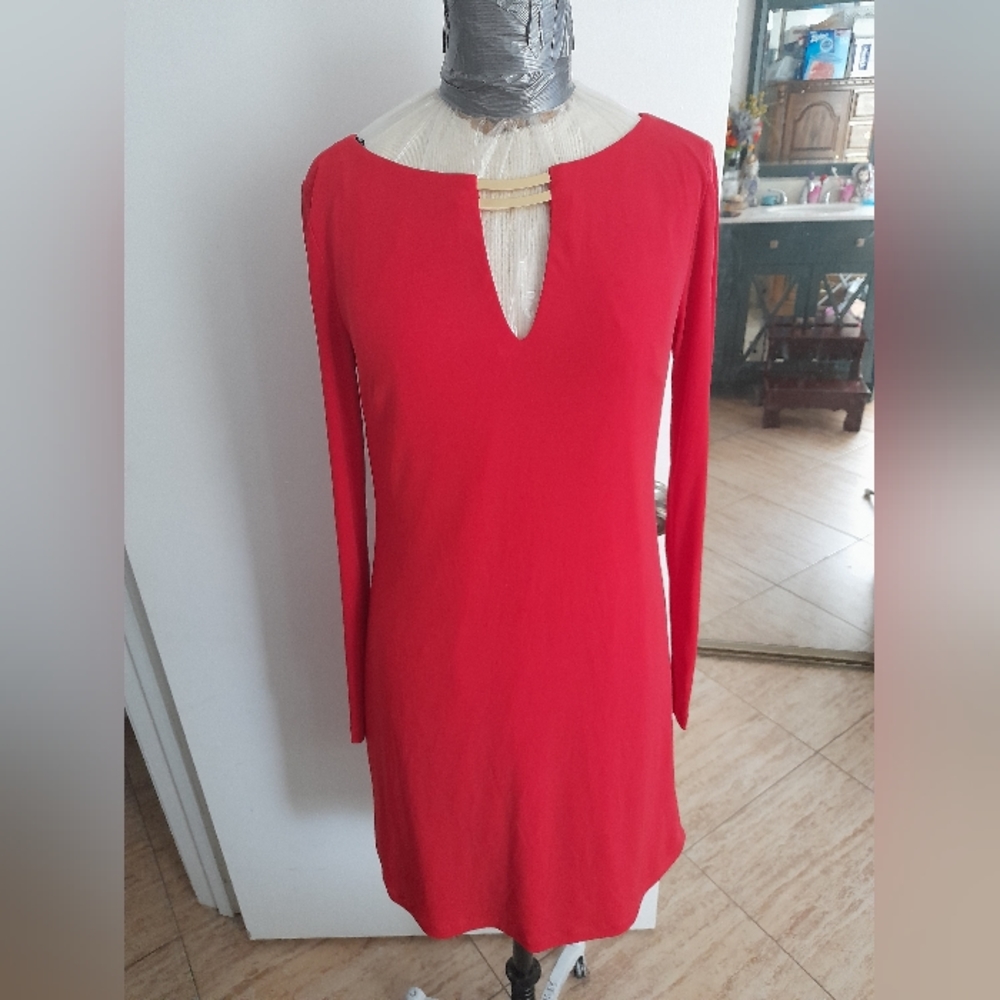 Vince camuto red dress size 2